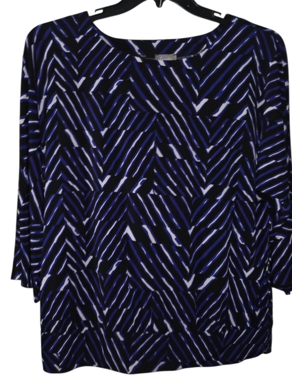 Travelers by Chico's 3/4 Sleeve Blouse Size 2 (12/14)